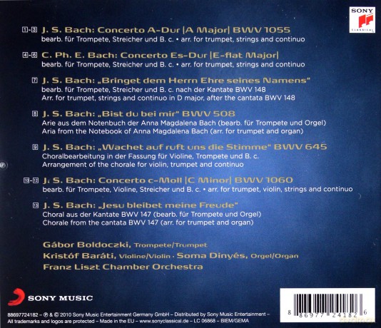 Gabor Boldoczki: Bach [CD]