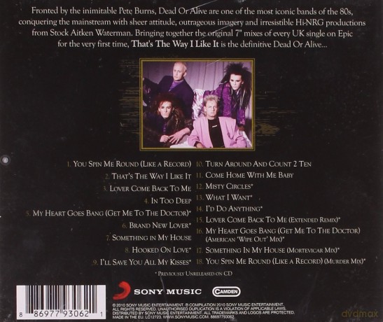 Dead Or Alive: That's The Way I Like It: The Best of Dead Or Alive [CD]