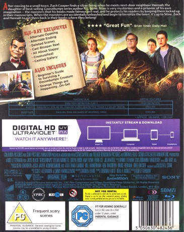 Goosebumps (2015) (Gęsia skórka) [Blu-Ray]