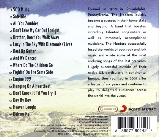 The Hooters: 500 Miles - The Best Of [CD]