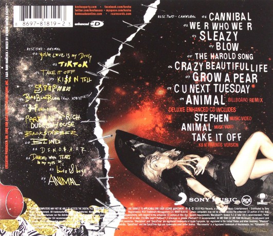 Ke$ha: Animal + Cannibal (Deluxe Edition) Eastern European Disc Box Slider (digipack) [2CD]