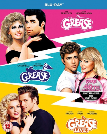 Grease / Grease 2 / Grease - Live 40th Anniversary [3xBlu-Ray]