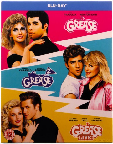 Grease / Grease 2 / Grease - Live 40th Anniversary [3xBlu-Ray]