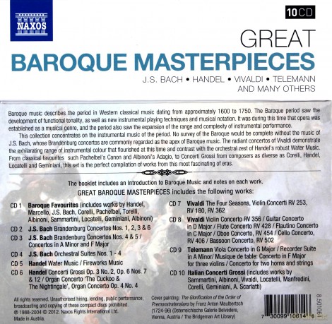 Great Baroque Masterpieces [CD]