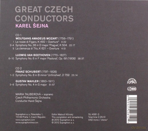 Karel Sejna: Great Czech Conductors: Karel Sejna [2CD]