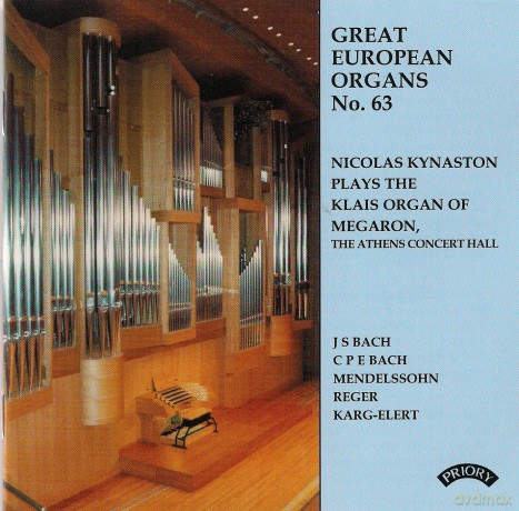 Nicolas Kynaston: Great European Organs No.63: The Athens Concert Hall [CD]