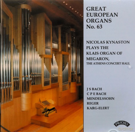 Nicolas Kynaston: Great European Organs No.63: The Athens Concert Hall [CD]