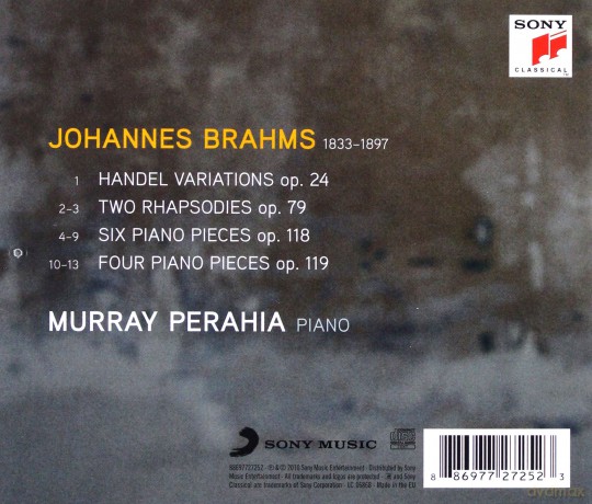 Murray Perahia: Brahms: Handel Variations [CD]