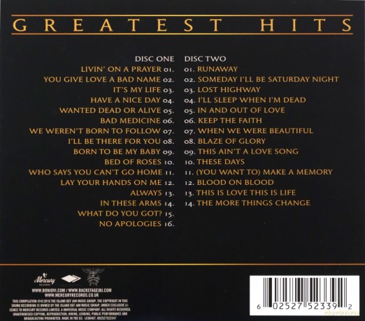 Bon Jovi: Greatest Hits - The Ultimate Collection [2CD]