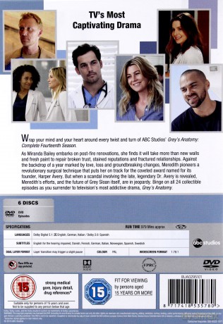 Grey's Anatomy Season 14 (Chirurdzy) [DVD]