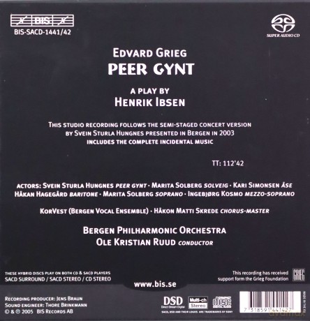 Bergen Po Ruud: Grieg Peer Gynt [CD]