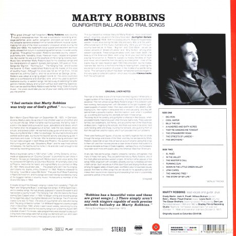 Marty Robbins: Gunfighter Ballads & Trail Songs [Winyl]