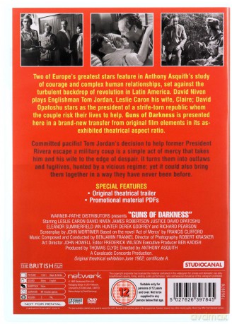 Guns Of Darkness Film [DVD]