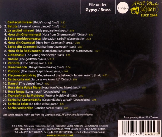 Fanfara Din Cozmesti: Gypsy Brass [CD]