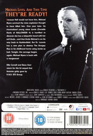 Halloween 5: The Revenge Of Michael Myers (Halloween V: Zemsta Michaela Myersa) [DVD]
