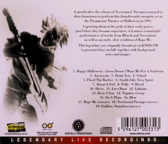 Nirvana: Halloween Seattle 91 [CD]