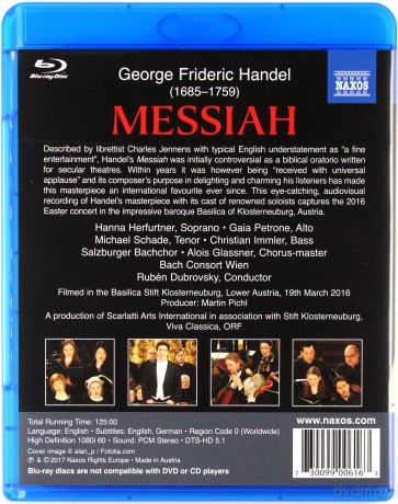 Bach Consort Wiendubrovsky: Handelmessiah [Blu-Ray]