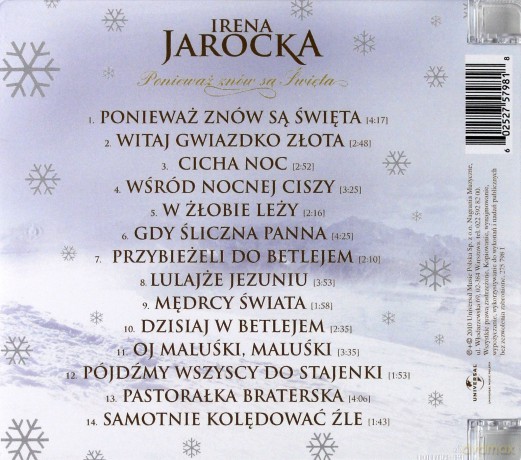 Irena Jarocka: Ponieważ Znów Są Święta [CD]