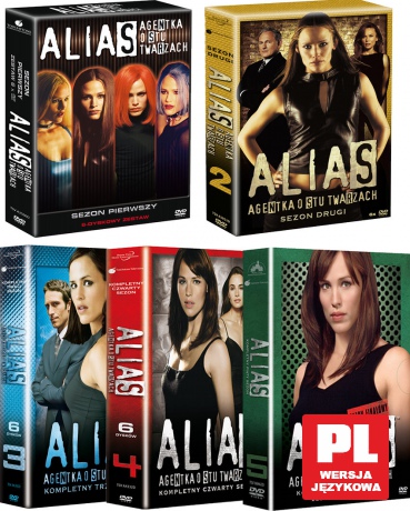 ALIAS - Agentka o stu twarzach sezon 1+2+3+4+5 Pakiet [29DVD]