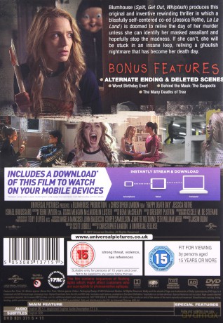 Happy Death Day (Śmierć nadejdzie dziś) [DVD]