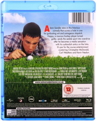 Happy Gilmore Region Free (Farciarz Gilmore) [Blu-Ray]