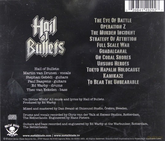Hail Of Bullets: On Divine Winds [CD]