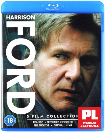 Harrison Ford - 5 Film Collection (Frantic / Presumed Innocent / The Fugitive / Firewall / 42) [5xBlu-Ray]