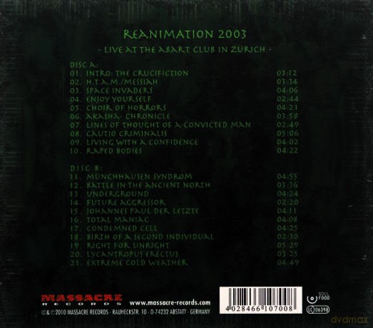 Messiah: Reanimation 2003 Live At Abart (Digipack) [2CD]