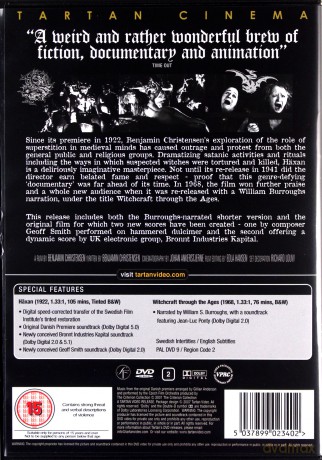 Haxan Witchtcraft Through The Ages (Czarownice) [DVD]