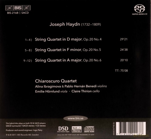 Chiaroscuro Quartet: Haydn/Sun Quartets Nos 4-6 [CD]