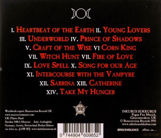 Inkubus Sukkubus: Heartbeat Of The Earth [CD]
