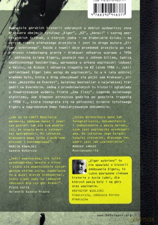 Eiger wyśniony - Jon Krakauer / Zew ciszy [książka]+[DVD]