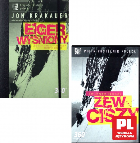 Eiger wyśniony - Jon Krakauer / Zew ciszy [książka]+[DVD]