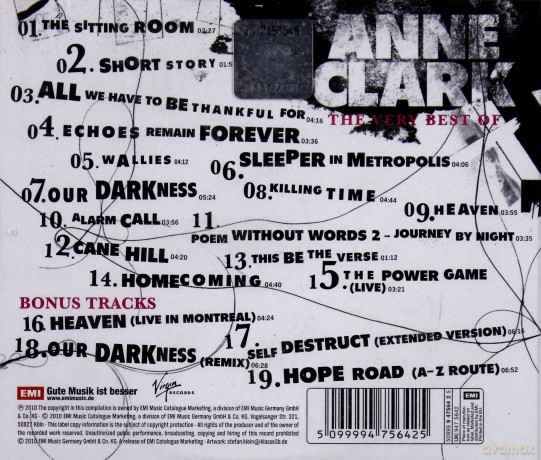 Anne Clark: The Very Best Of [CD]