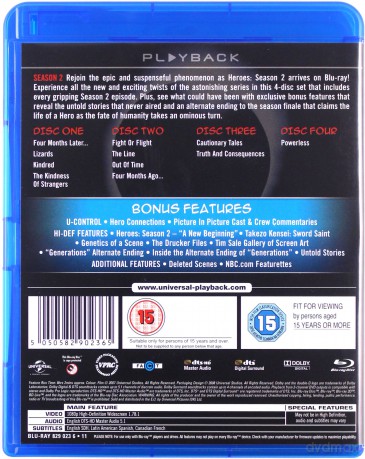 Heroes Season 2 [4xBlu-Ray]