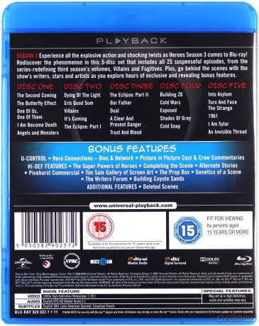 Heroes Season 3 [5xBlu-Ray]