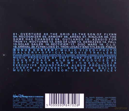 Tron Legacy soundtrack (International Edition) (Tron: Dziedzictwo) (Daft Punk) [CD]