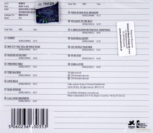 Robyn: Body Talk (Complete) [CD]