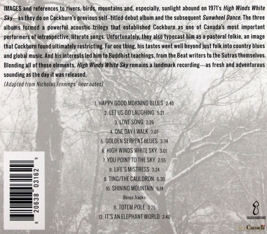Bruce Cockburn: High Winds White Sky [CD]