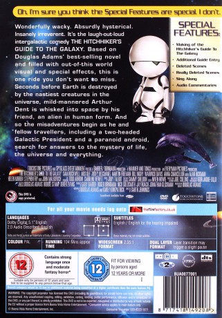 Hitchhikers Guide To Galaxy (Autostopem przez galaktykę) [DVD]