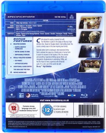 Hitchhikers Guide To The Galaxy (Autostopem przez galaktykę) [Blu-Ray]
