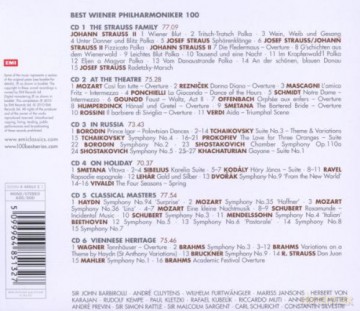Wienner Philharmoniker: 100 Best Wienner Philharmoniker [6CD]