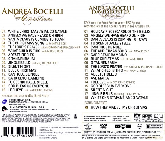 Andrea Bocelli: My Christmas [CD]+[DVD]