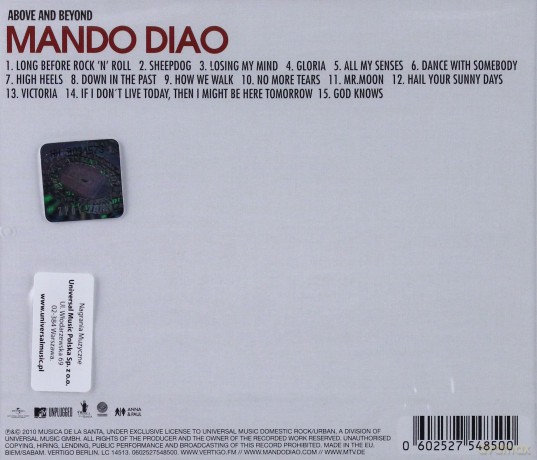 Mando Diao: Mtv Unplugged - Above And Beyond [CD]
