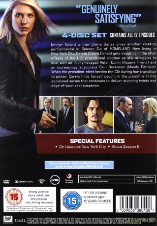 Homeland Season 6 [4DVD]