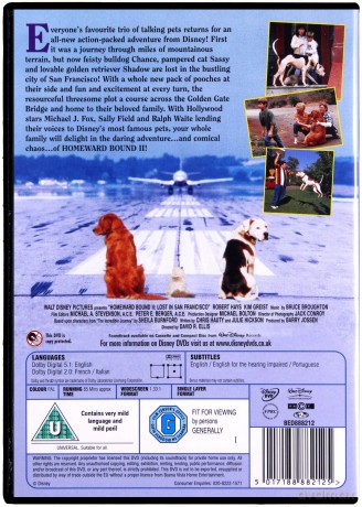 Homeward Bound 2 (Daleko od domu 2: Zagubieni w San Francisco) [DVD]