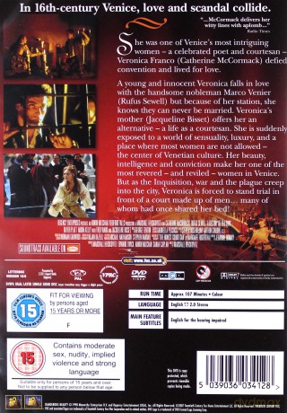 Honest Courtesan Dangerous Beauty (Niebezpieczna piękność) [DVD]