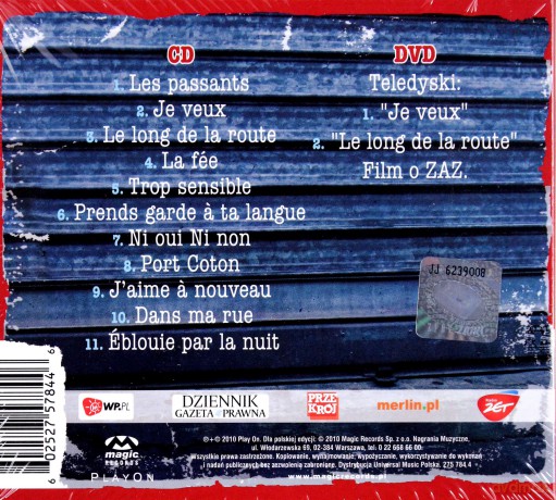 Zaz: Zaz - Edycja Specjalna (Polska Cena) (digipack) [CD]+[DVD]