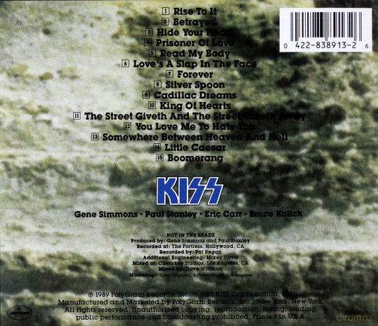 Kiss: Hot In The Shade [CD]