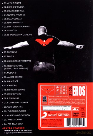 Eros Ramazzotti: 21.00: Eros Live World Tour 2009/2010 [DVD]